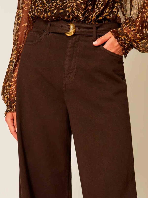 TWINSET buy online Vaqueros Rectos - Marrón