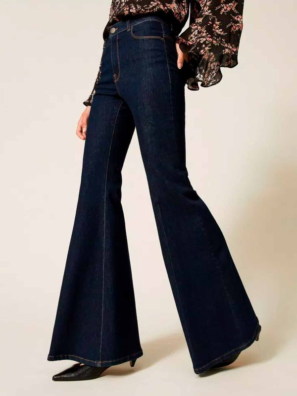 Schlagjeans - Dunkles Jeansblau shop online: TWINSET