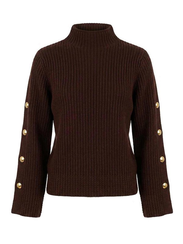 TWINSET: Rollkragenpullover  und Polo-Ausschnitt - Rollkragenpullover - Braun