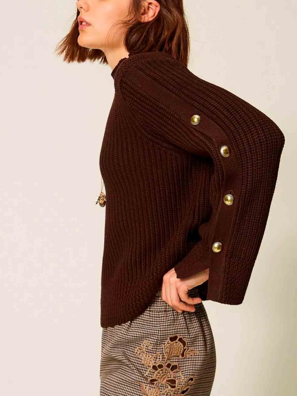 Rollkragenpullover - Braun shop online: TWINSET
