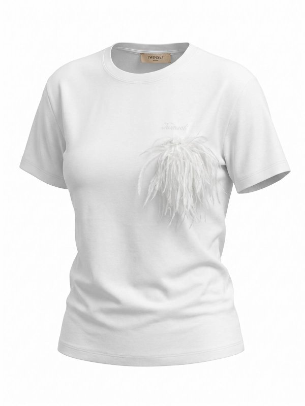 TWINSET: T-shirts online - T-Shirt - Weiß