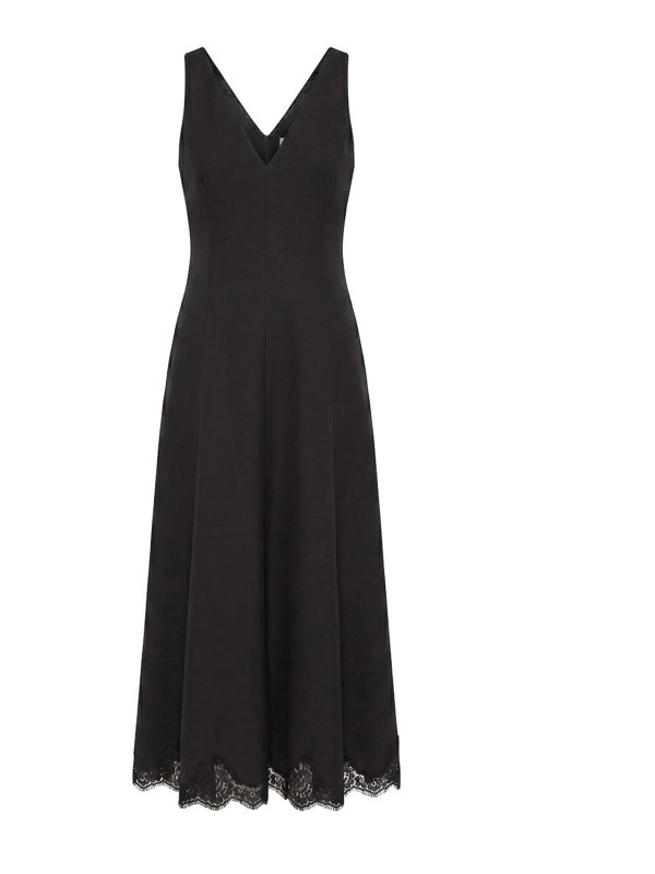 VALENTINO GARAVANI: Knielange Kleider - Knielanges Kleid - Schwarz