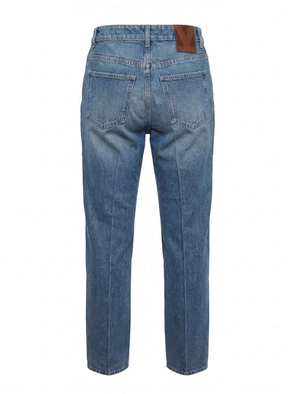 VALENTINO GARAVANI: Straight Leg Jeans online - Straight Leg Jeans - Jeansblau