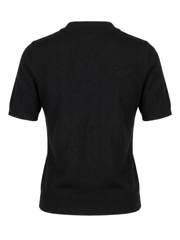 VALENTINO GARAVANI: Strickpullover mit Rundhalsausschnitt online - Rundhalspullover - Schwarz