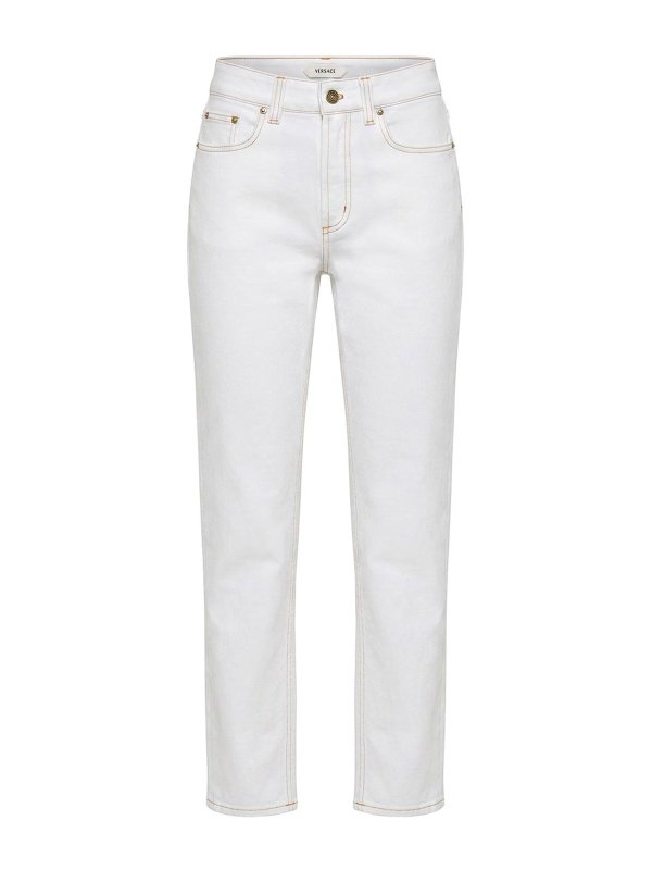 VERSACE: straight leg jeans - Jeans