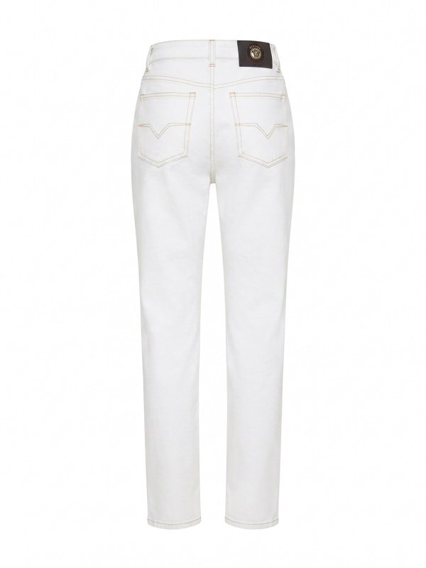VERSACE: straight leg jeans online - Jeans