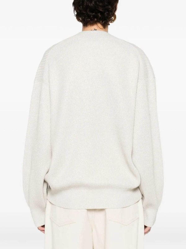 The Best Shops BRUNELLO CUCINELLI: Strickpullover mit Rundhalsausschnitt - Rundhalspullover - Beige