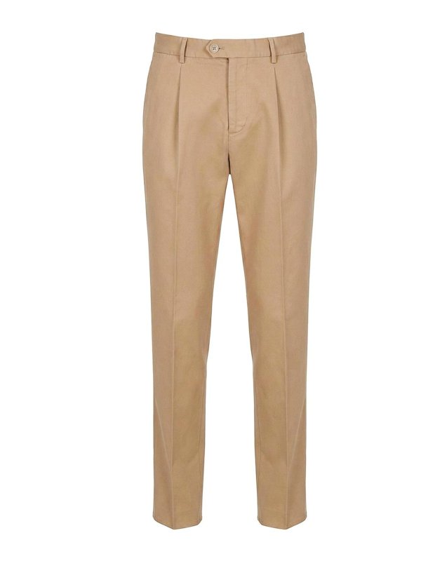 BRUNELLO CUCINELLI: カジュアルトラウザー - カジュアルパンツ - キャメル