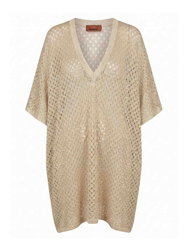 MISSONI: Strandkleid - Strandkleid - Gold