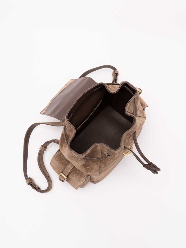 Rucksack - Taupe shop online: BRUNELLO CUCINELLI