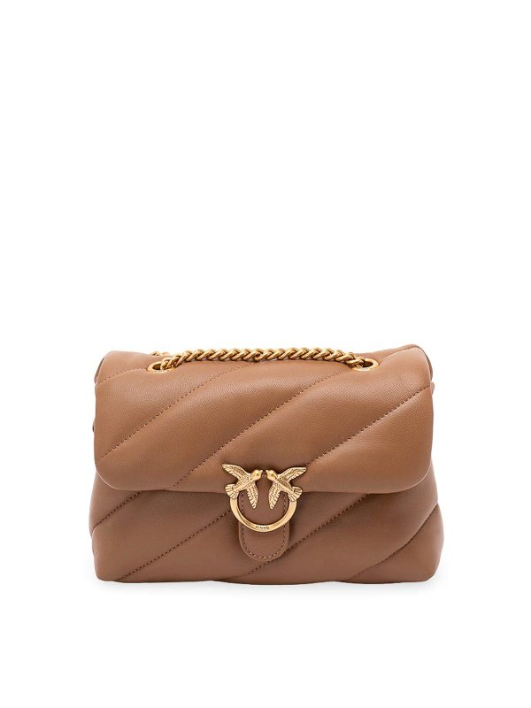 Pinko: Clutch - Pochette - Marron
