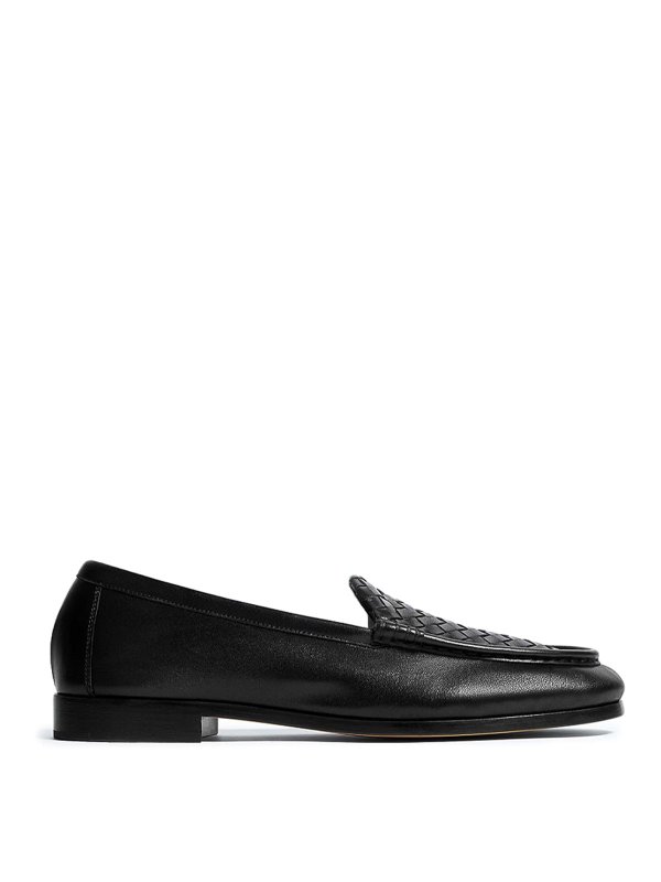 BOTTEGA VENETA: ロファー＆スリッパ - ローファー - 黒
