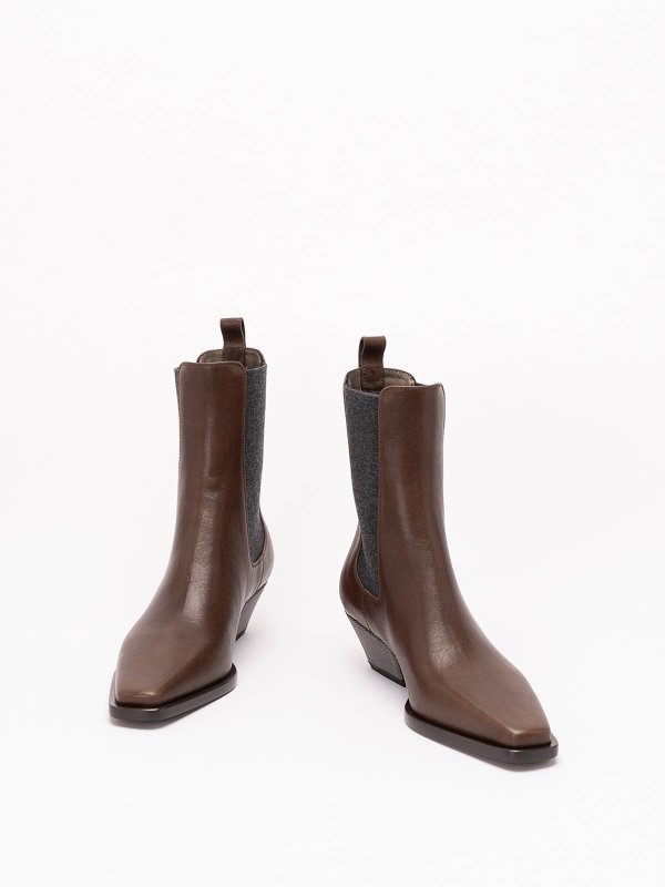 BRUNELLO CUCINELLI: Bottines online - Bottines - Marron