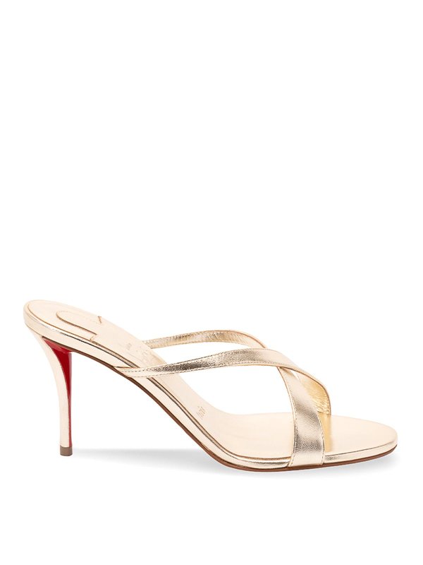 CHRISTIAN LOUBOUTIN: Sandalen - Sandalen - Beige