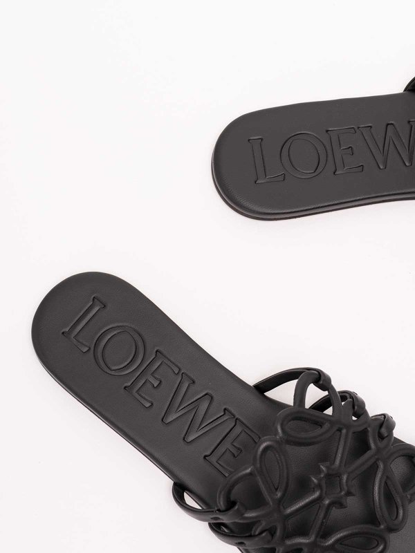 The Best Shops LOEWE: Sandalen - Schwarz