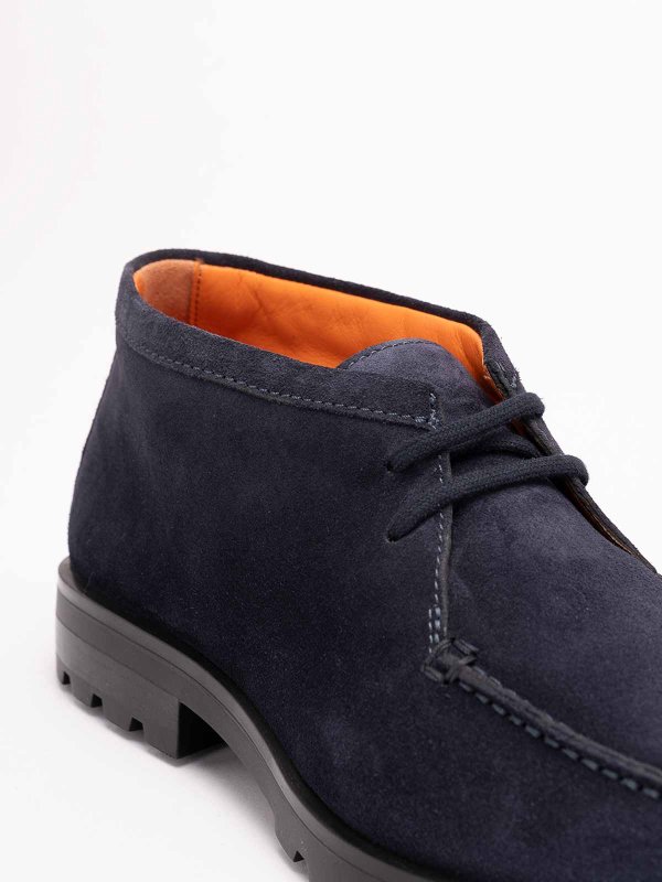 SANTONI buy online 編み上げ靴 - ブルー