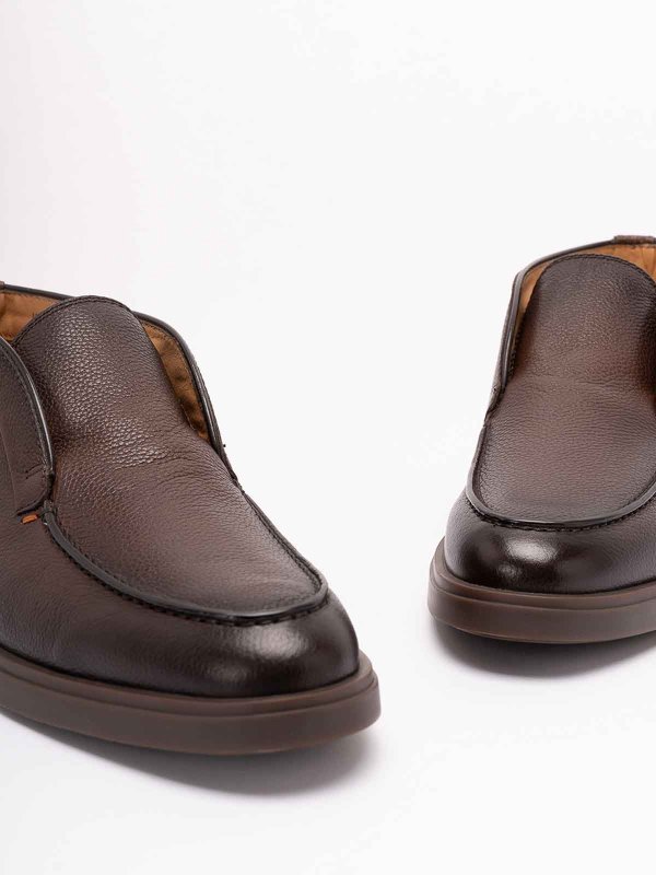 SANTONI buy online 編み上げ靴 - ダークブラウン