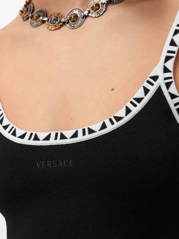 Jacquard Crop Top shop online: VERSACE