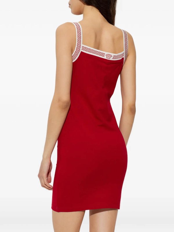 Knielanges Kleid - Rot shop online: VERSACE
