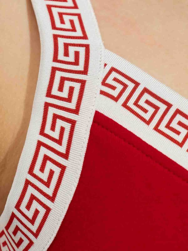 VERSACE buy online Knielanges Kleid - Rot