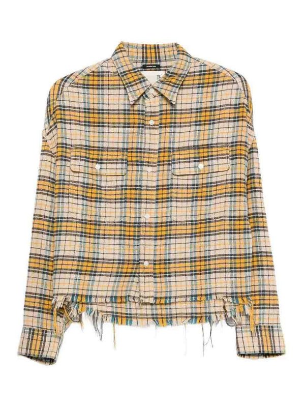 R13: shirts - Cropped Work Shirt
