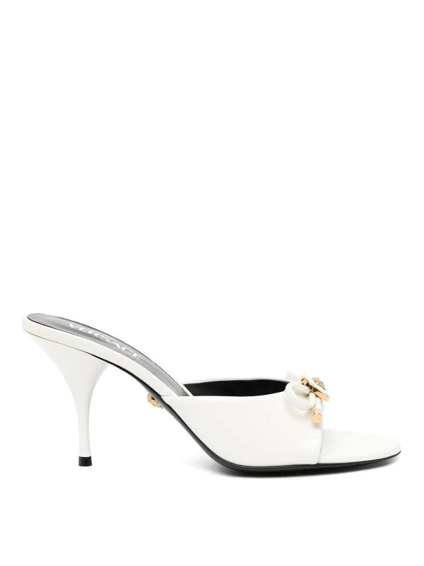 VERSACE: sabot - White 85 Mules