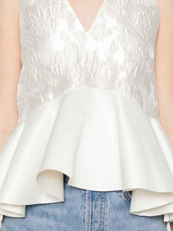 GANNI: Tops und Tank Tops online - Top - Creme