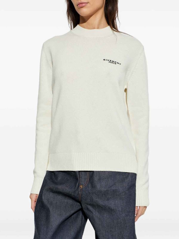 クルーネック - 白 shop online: GIVENCHY