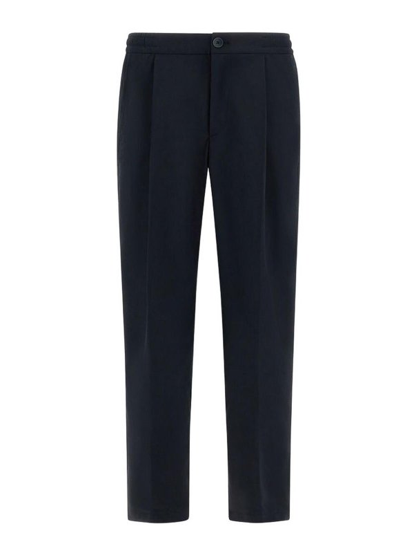 HERNO: pantaloni casual - Pantaloni in cotone
