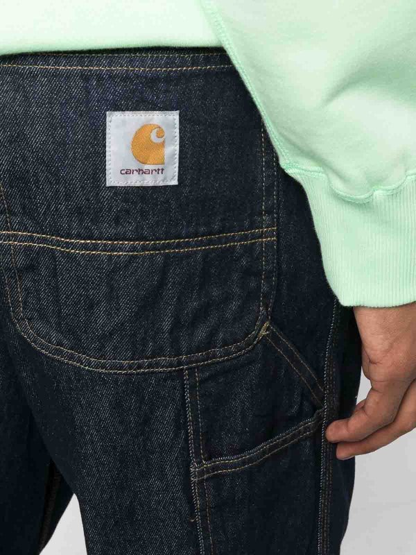 The Best Shops CARHARTT: カジュアルトラウザー - カジュアルパンツ - ダークブルー
