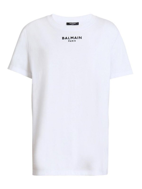 Balmain: T-shirts - T-Shirt - Weiß