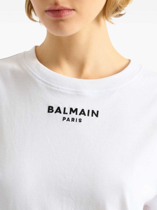 Balmain: T-shirts online - T-Shirt - Weiß