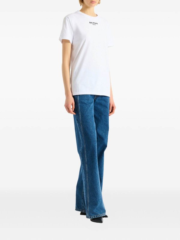 The Best Shops Balmain: T-shirts - T-Shirt - Weiß