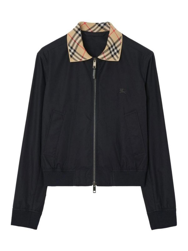 BURBERRY: カジュアルジャケット - カジュアルジャケット - ダークブルー