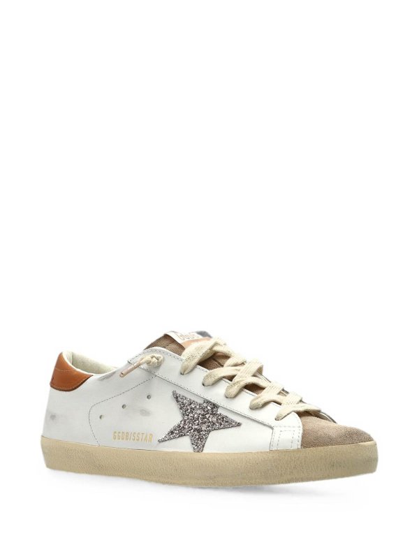 Super Star Leather Upper And Heel Suede shop online: GOLDEN GOOSE