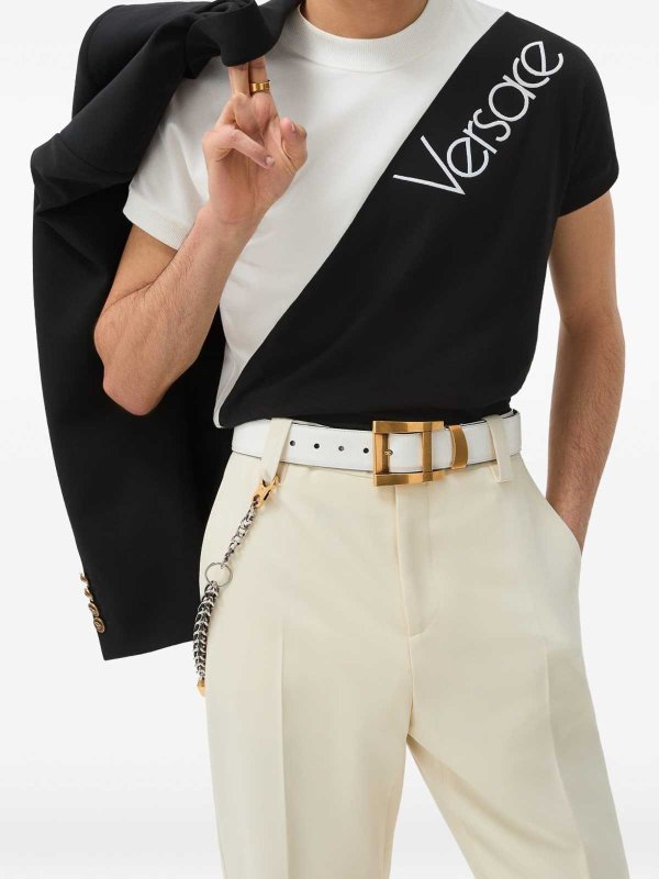 VERSACE: T-shirts online - T-Shirt - Weiß