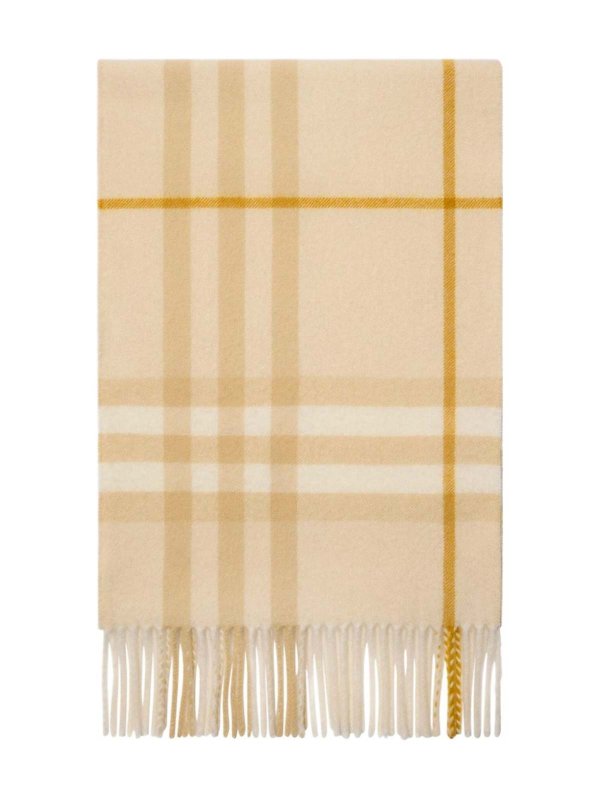 BURBERRY: Bufandas y pañuelos online - Bufanda - Amarillo