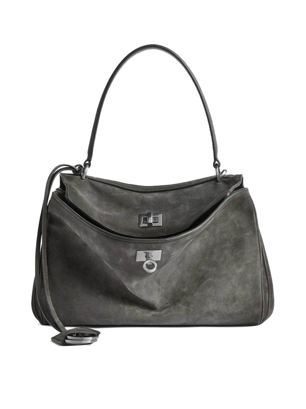 BALENCIAGA: トートバッグ - トートバッグ - グレー