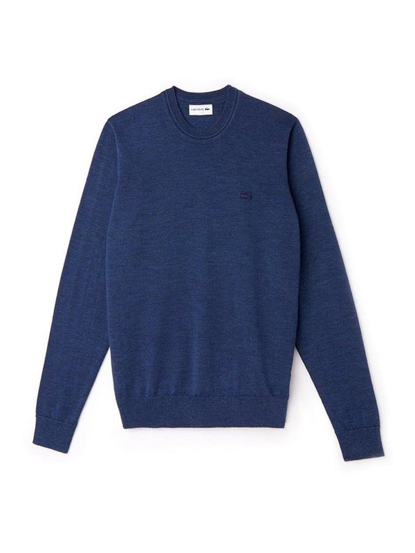 LACOSTE: Pull col rond - Pull Col Rond - Bleu