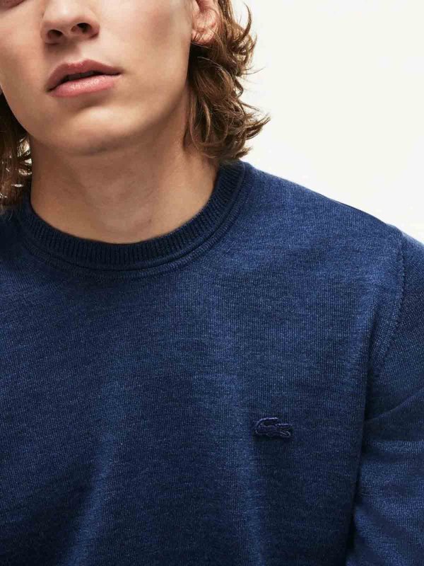 LACOSTE: Pull col rond online - Pull Col Rond - Bleu