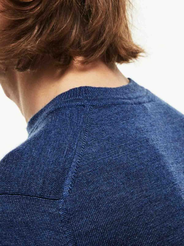 The Best Shops LACOSTE: Pull col rond - Pull Col Rond - Bleu
