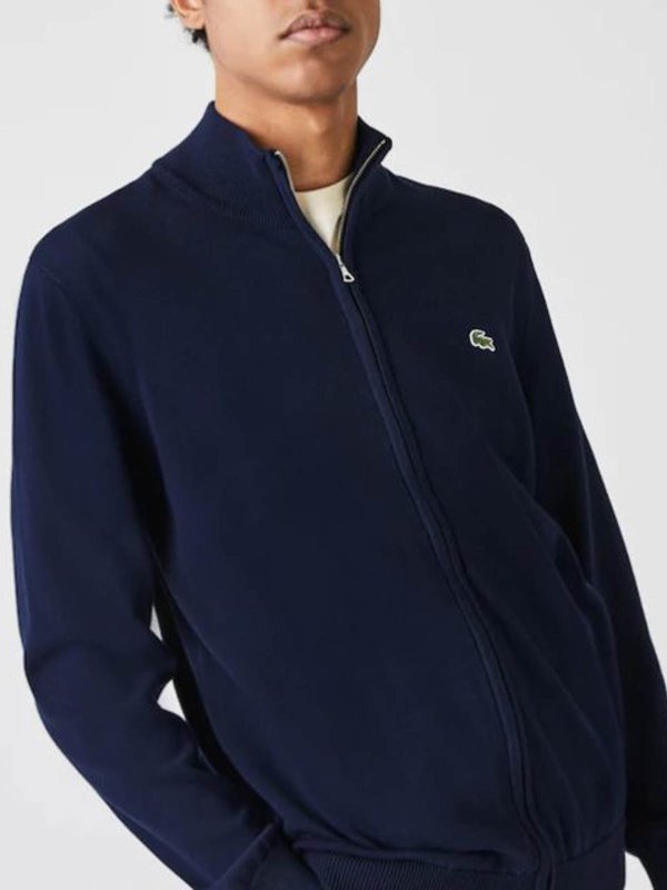 LACOSTE: cardigans online - Blue Shirt