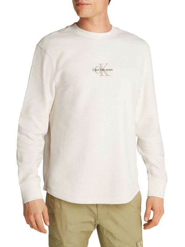 Tシャツ - 白 shop online: CALVIN KLEIN