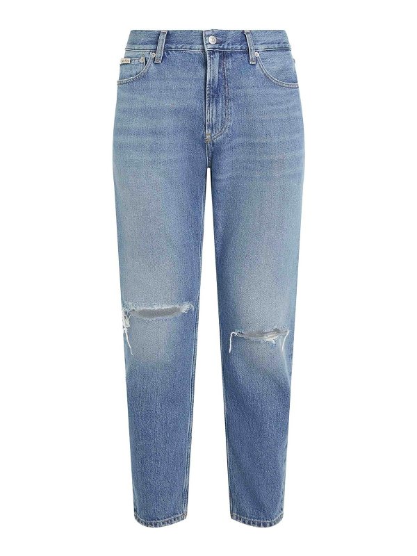 CALVIN KLEIN: straight leg jeans - Jeans Blu