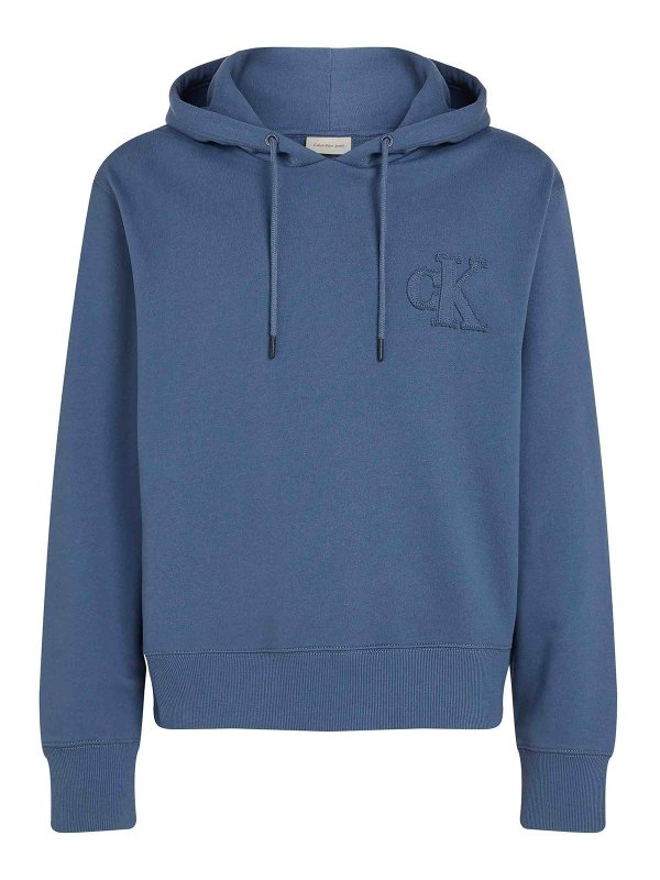 CALVIN KLEIN: Sudaderas y suéteres - Sudadera - Azul