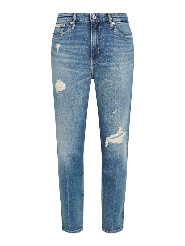 CALVIN KLEIN: straight leg jeans - Jeans Blu