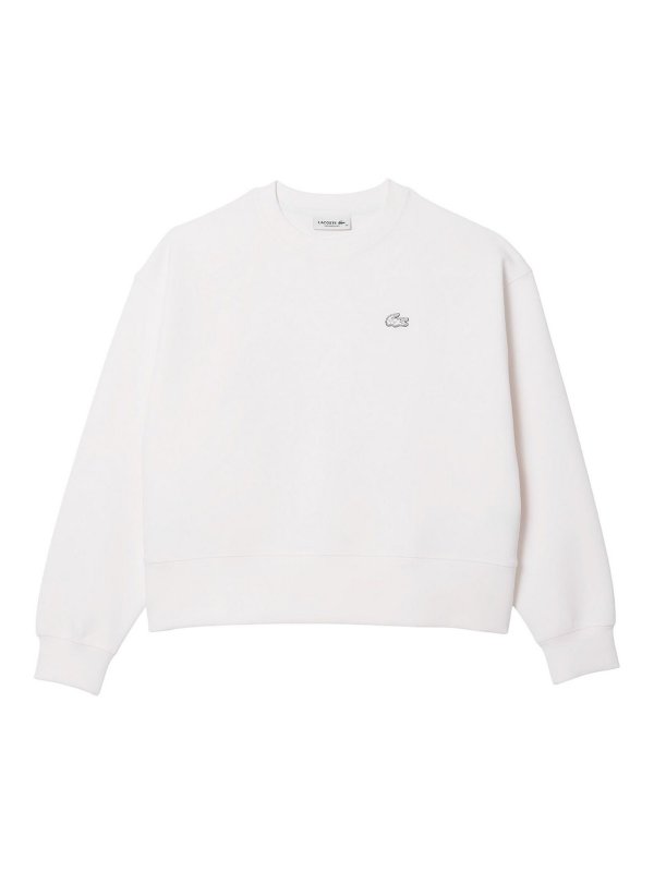 LACOSTE: Sweatshirts & Sweaters - White Shirt