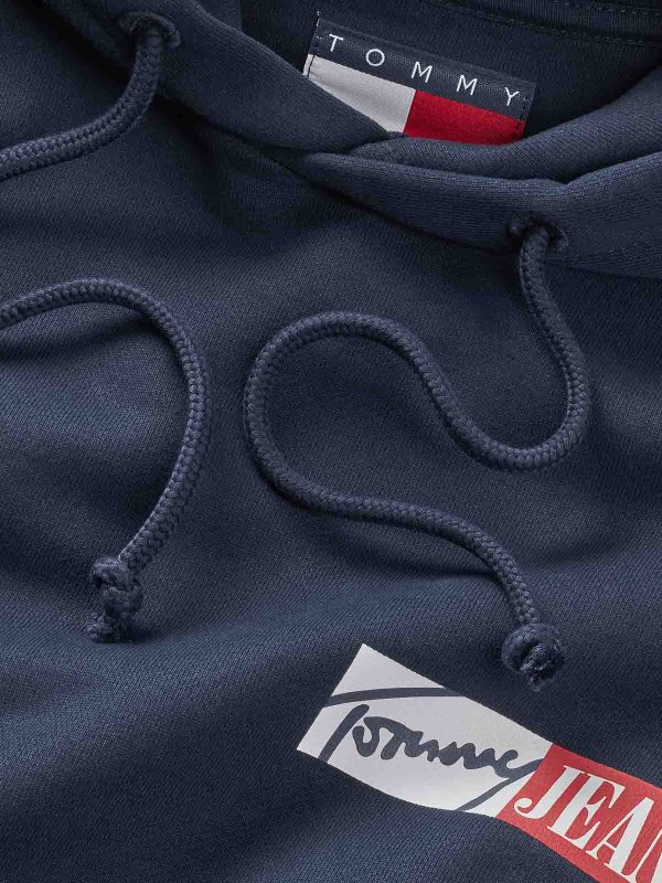 The Best Shops TOMMY HILFIGER: スウェット＆セーター - スウェットシャツ/セーター - ブルー