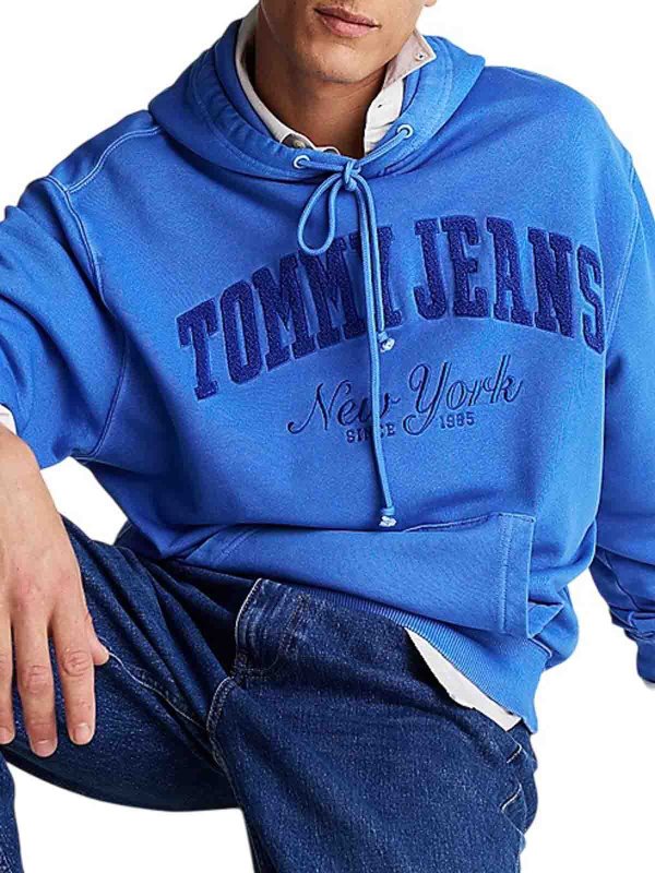 The Best Shops TOMMY HILFIGER: スウェット＆セーター - スウェットシャツ/セーター - ブルー