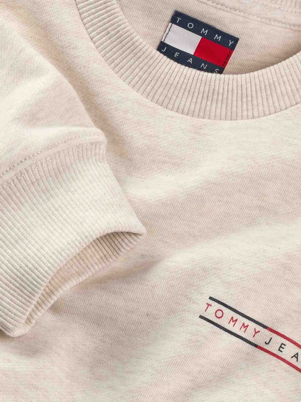 The Best Shops TOMMY HILFIGER: スウェット＆セーター - スウェットシャツ/セーター - ベージュ